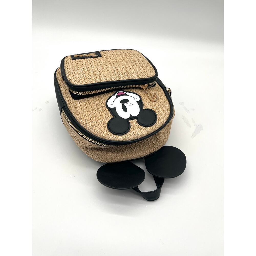 DISNEY NWOT Primark Backpack, Woven Straw, Mickey Mouse Ears - Picture 8 of 11